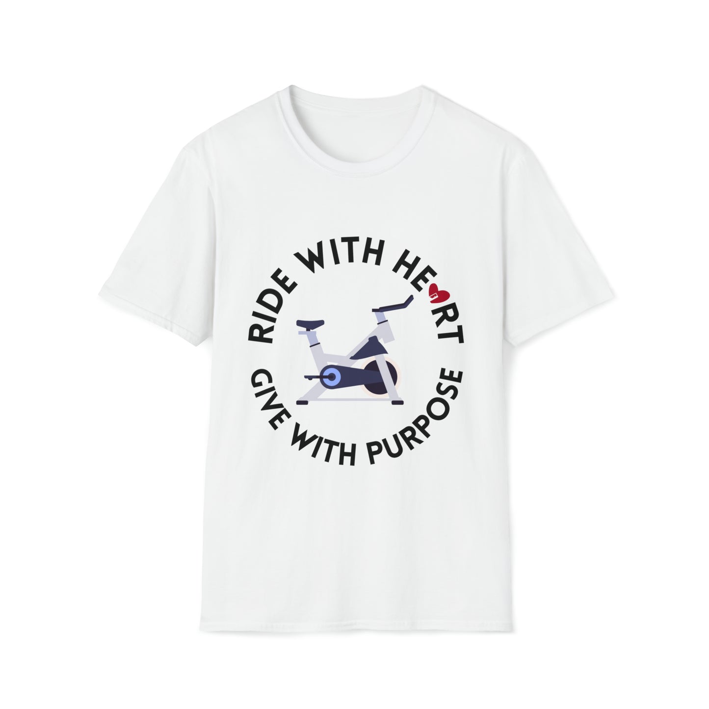 Ride with Heart Unisex Softstyle T-Shirt
