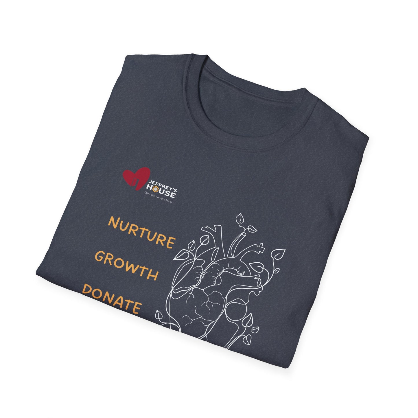 Floral Heart Unisex Softstyle T-Shirt
