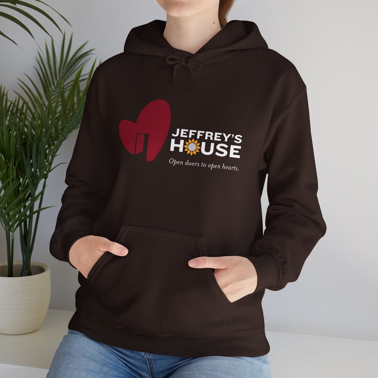Jeffrey's House Unisex Heavy Blend™ Hooded Sweatshirt - White Logo