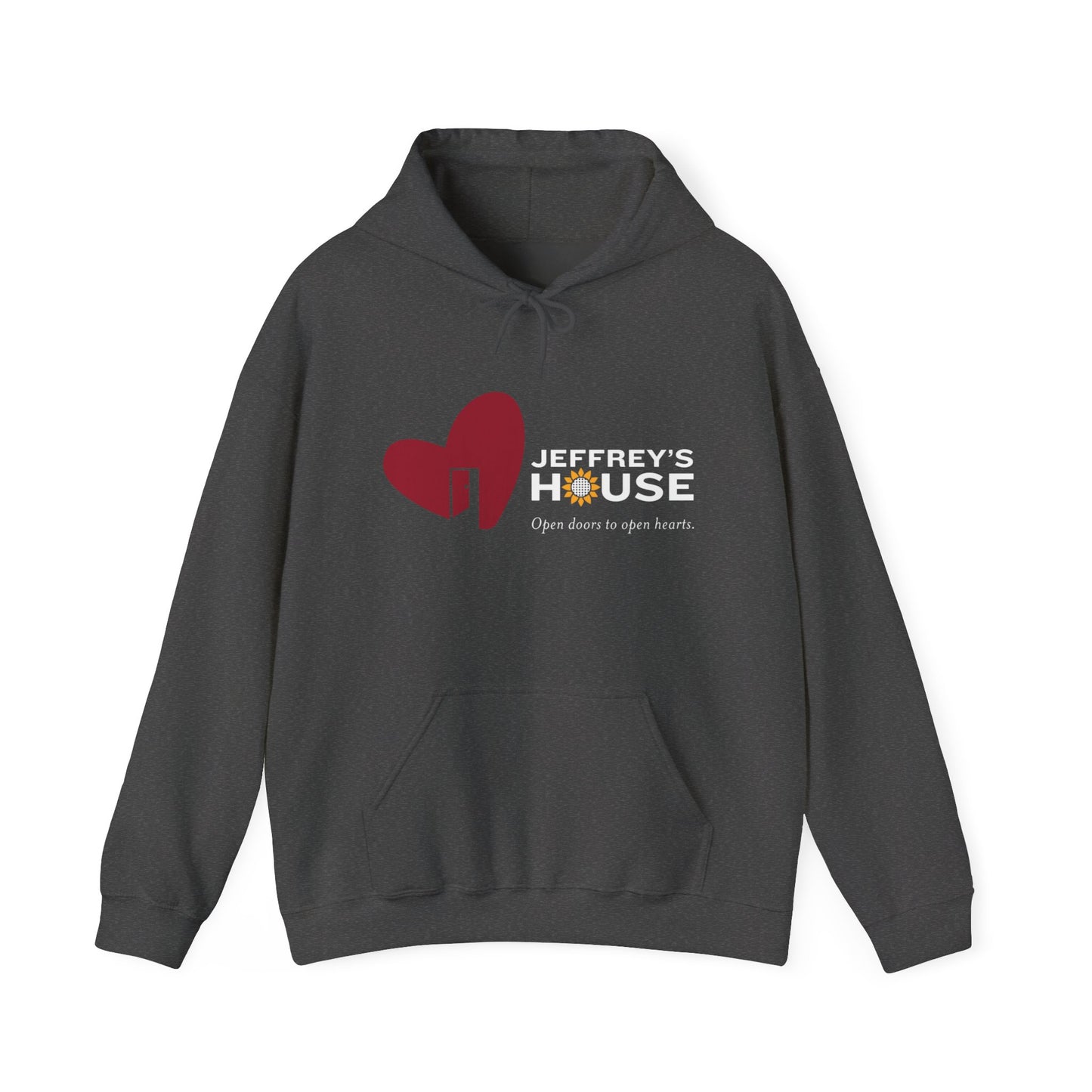 Jeffrey's House Unisex Heavy Blend™ Hooded Sweatshirt - White Logo