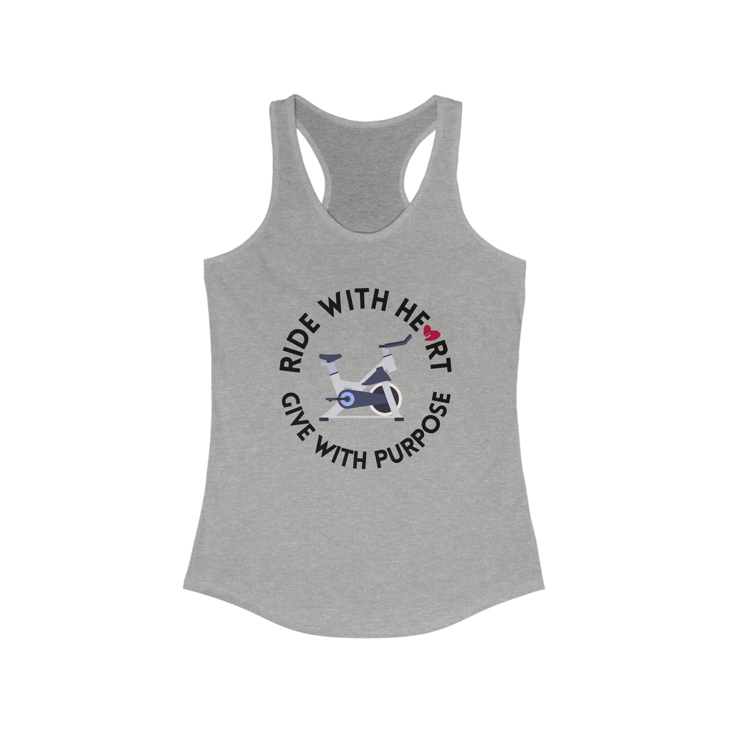 Ride with Heart Women's Racerback Tank