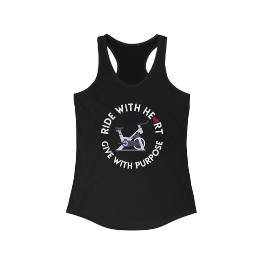 Ride with Heart Women's Racerback Tank