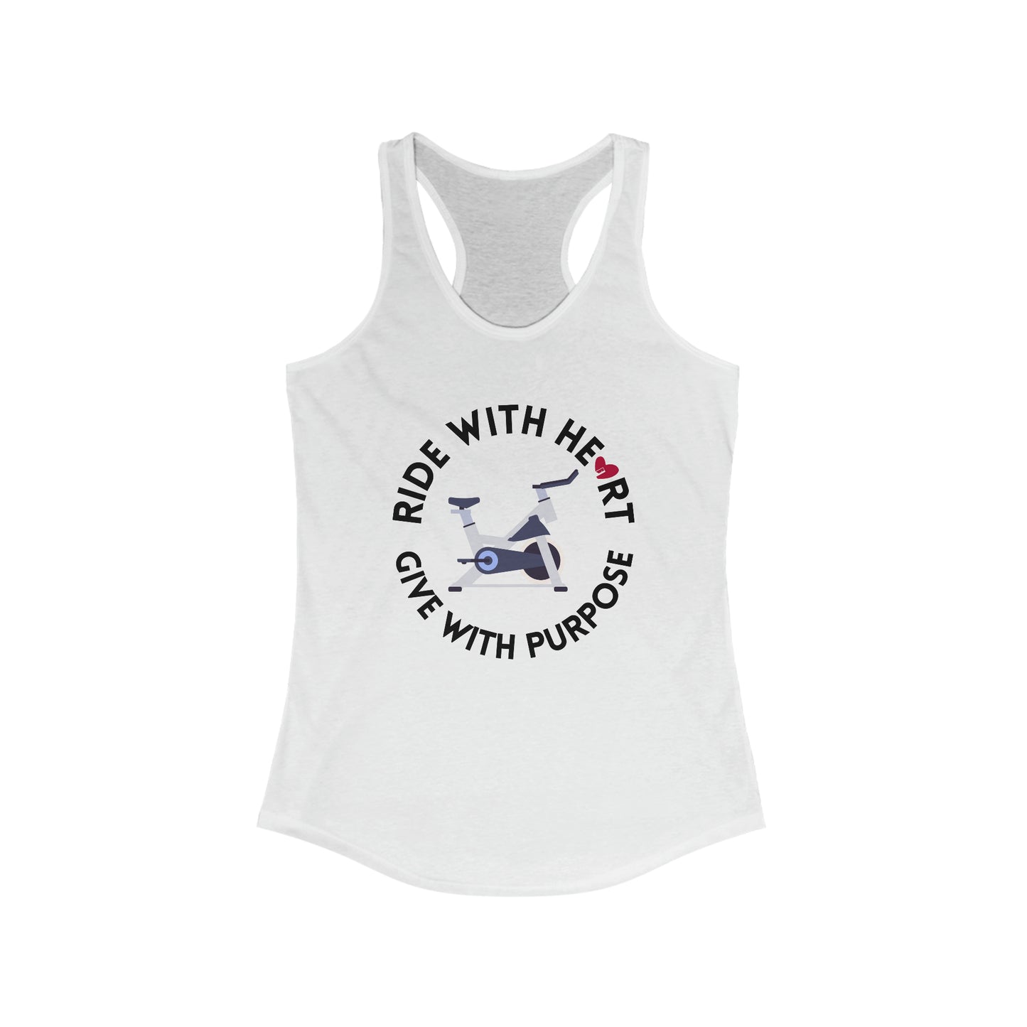 Ride with Heart Women's Racerback Tank
