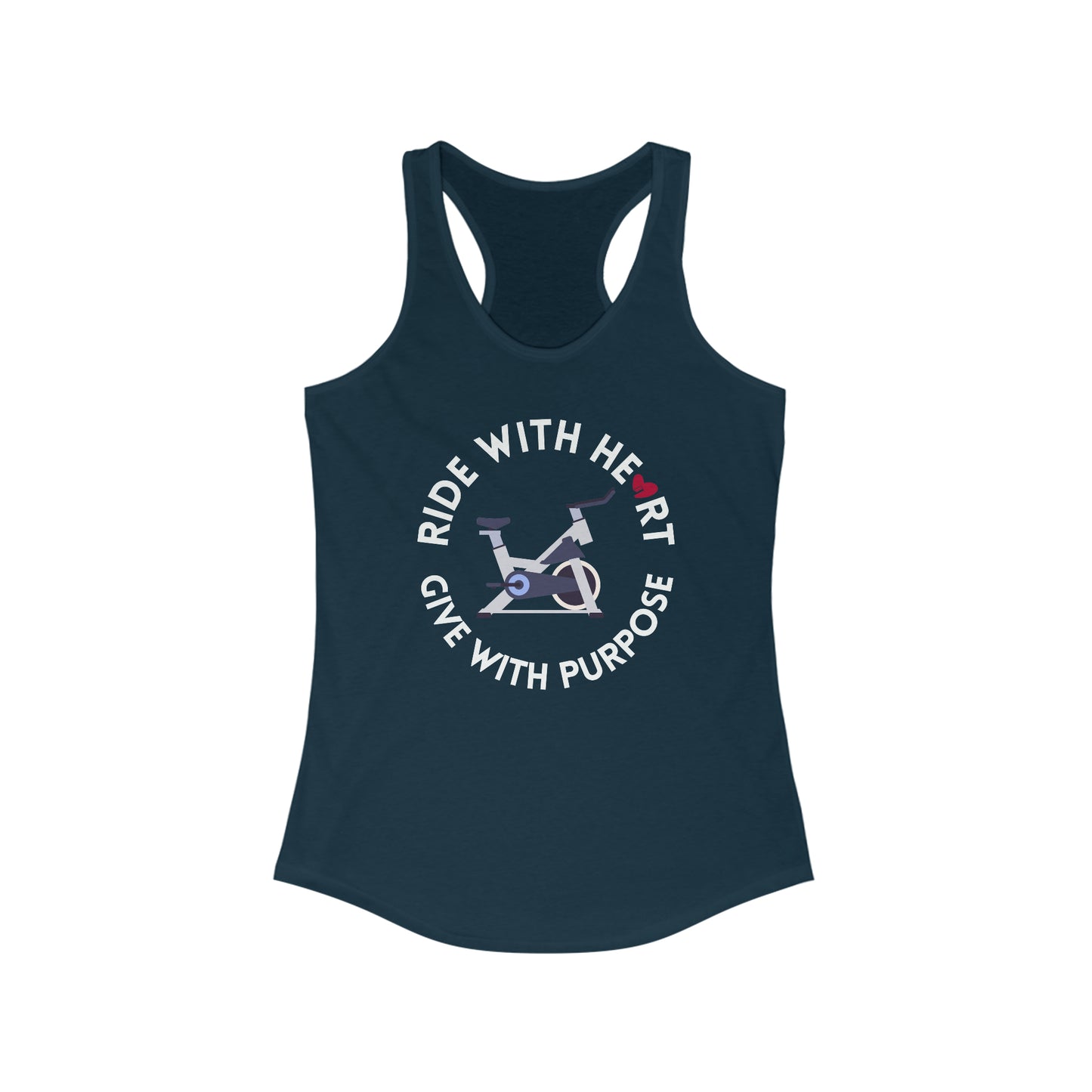 Ride with Heart Women's Racerback Tank